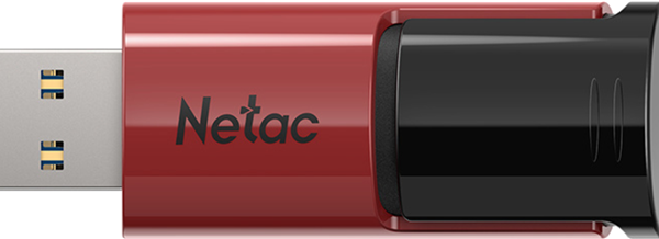 Netac U182 USB3 Flash Drive 32GB UFD Retractable Red/Black