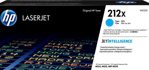 HP 212X High Yield Cyan Original LaserJet Toner Cartridge