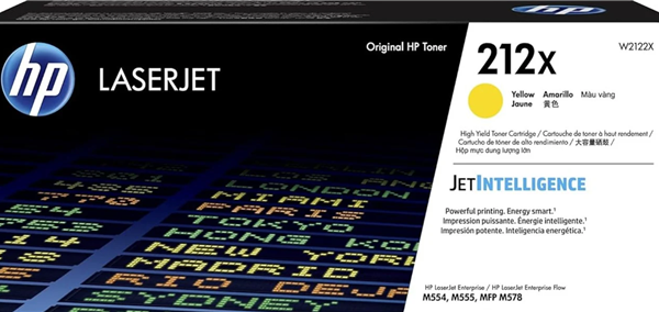 HP 212X High Yield Yellow Original LaserJet Toner Cartridge