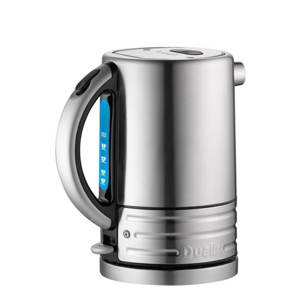 Dualit Architect Kettle Black Trim Brushed Stainless 1.5L