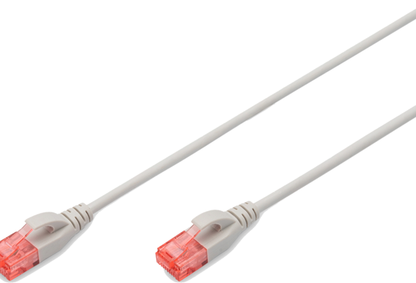 Digitus UTP Slim CAT6 Patch Lead - 1M Grey