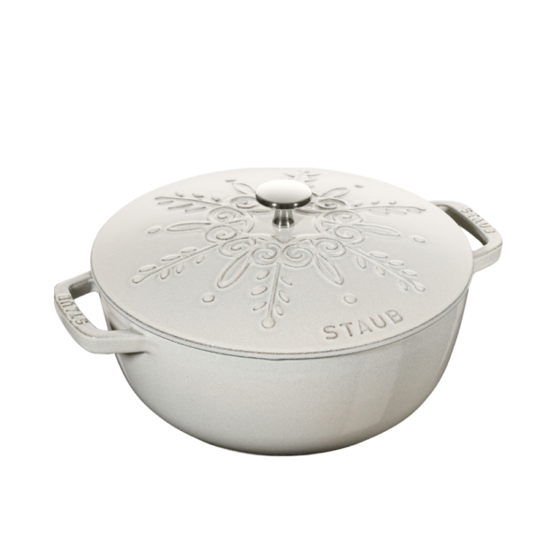 Staub French Oven Snowflake 24cm White Truffle