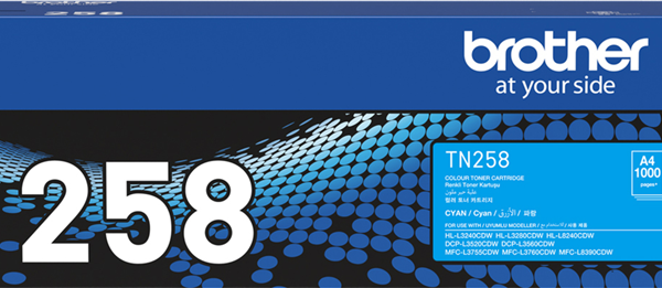 Brother TN258C Toner Cyan