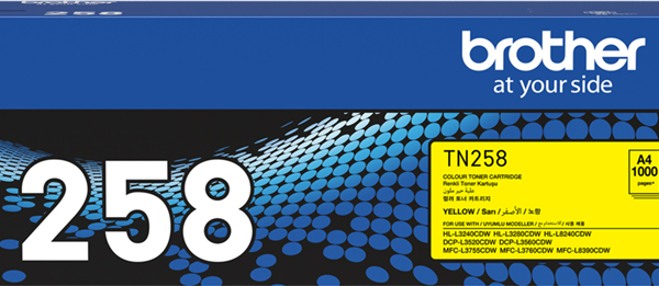 Brother TN258Y Toner Yellow