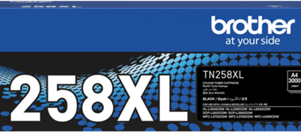 Brother TN258XLBK High Yield Toner Black