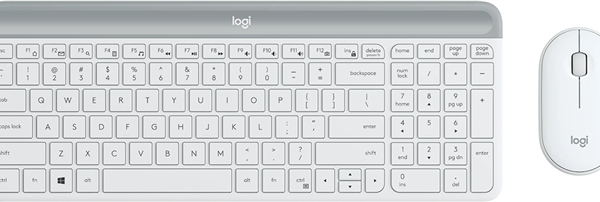 Logitech MK470 Slim W/L Desktop Kit - White
