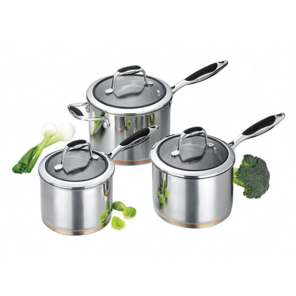 Scanpan Coppernox 3 Piece Saucepan Set