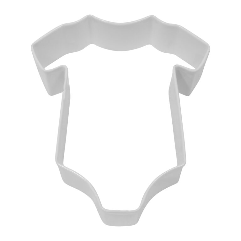 R&M Cookie Cutter Baby Bodysuit White 10cm