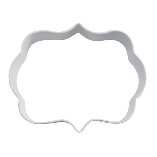 R&M Cookie Cutter Plaque White 9cm
