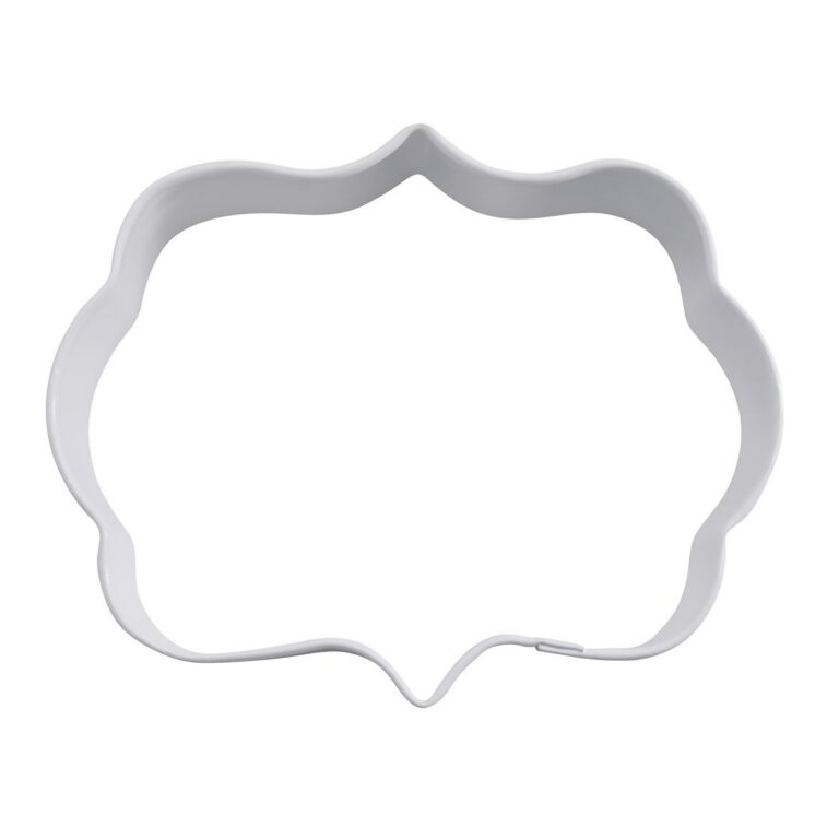 R&M Cookie Cutter Plaque White 9cm
