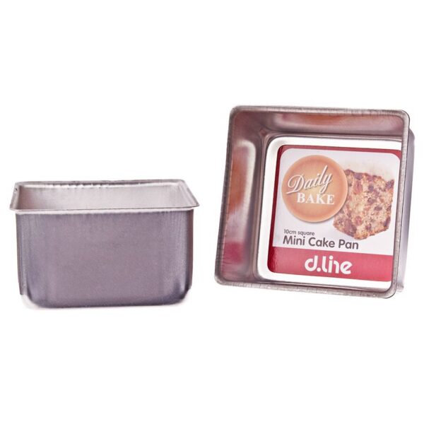 Daily Bake Aluminium Square Cake Pan 10cm