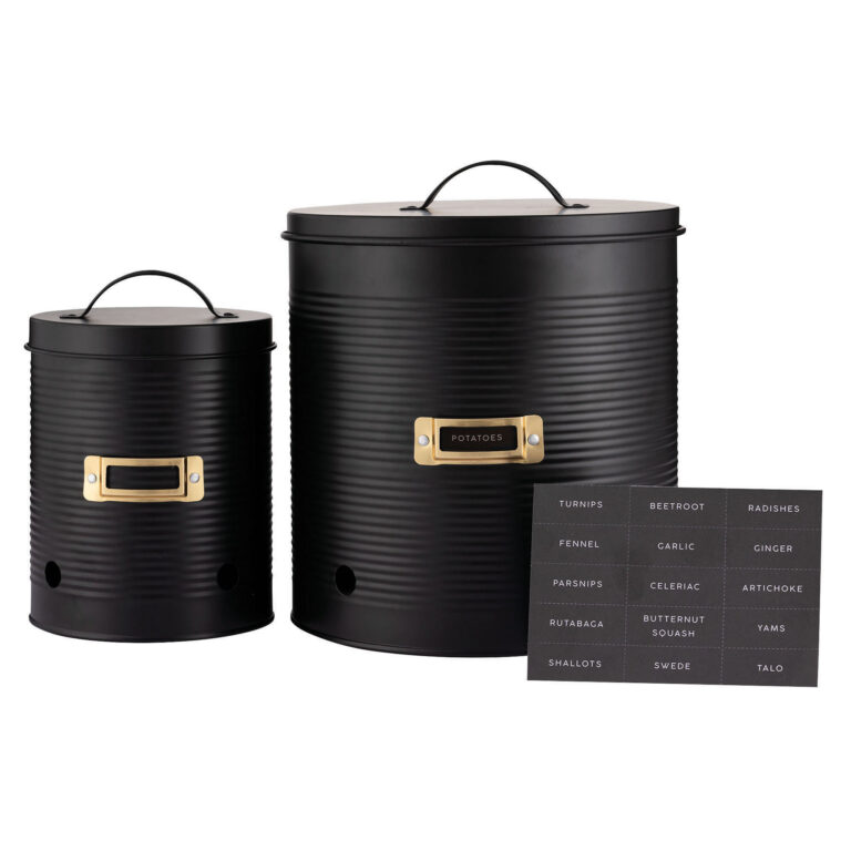 Typhoon Otto Range Root Vegetable Storage Set of 2 Ebony