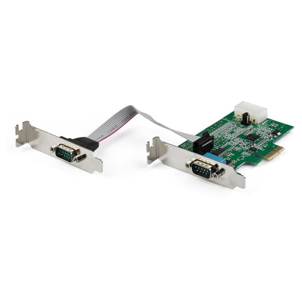2Port PCIe RS232 Serial DB9 Adapter Card