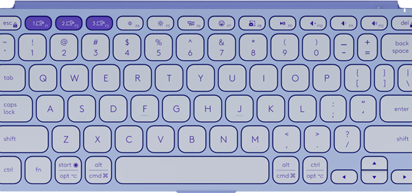 Logitech Keys-To-Go 2 Portable Wireless Keyboard Universal - LILAC