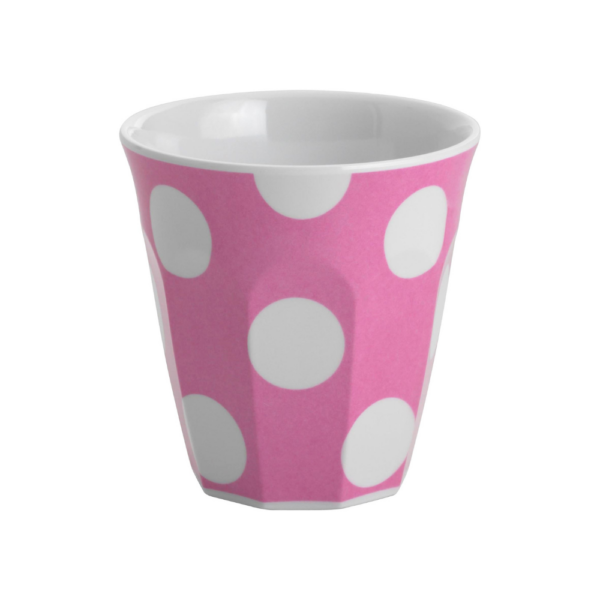 JAB Melamine Tumbler White Dots on Pink 300ml