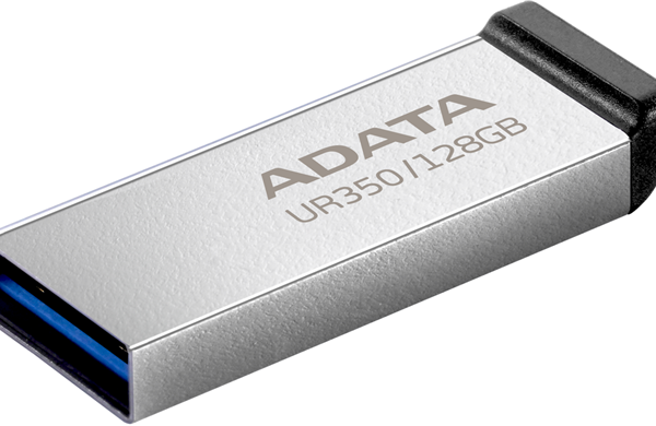 ADATA UR350 USB3.2 128GB Flash Drive Nickel/Black