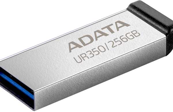 ADATA UR350 USB3.2 256GB Flash Drive Nickel/Black