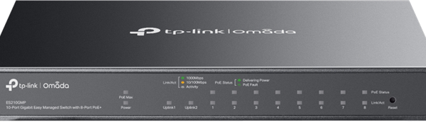 TP-Link ES210GMP 10 Port Gigabit Omada SDN PoE Switch