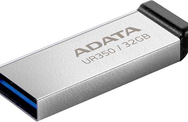 ADATA UR350 USB3.2 32GB Flash Drive Nickel/Black