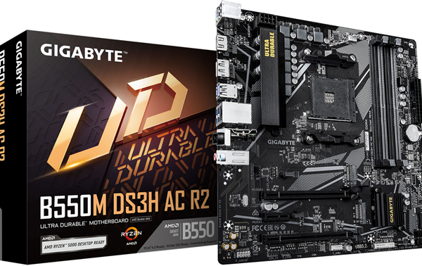 Gigabyte B550M DS3H AC R2 mATX AM4 DDR4 Motherboard