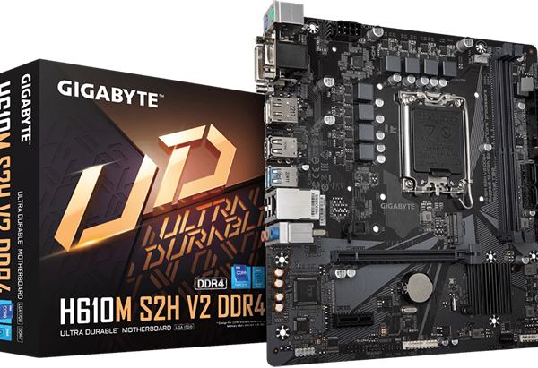 Gigabyte H610M S2H V2 DDR4 mATX LGA1700 Motherboard