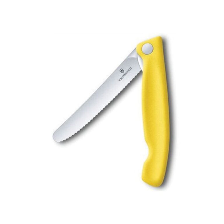 Victorinox Swiss Classic Foldable Serrated Paring Knife Yellow
