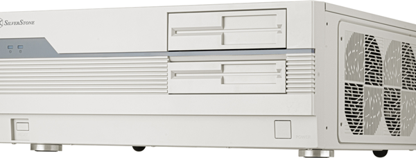 SilverStone FLP01W Retro-inspired HTPC ATX Case - White