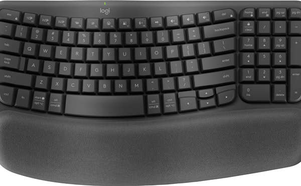 Logitech Wave Keys Wireless Ergonomic Keyboard for Business