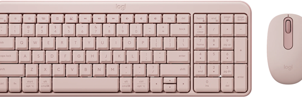 Logitech MK250 Bluetooth Wireless Keyboard and Mouse - Rose