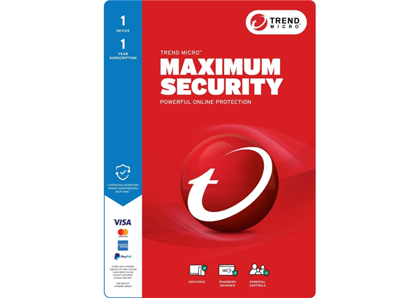 Trend Micro Maximum Security (1 Devices) 1Yr Subscription Add-On
