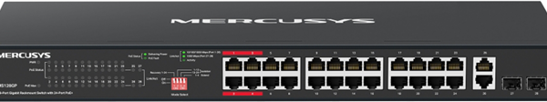 Mercusys MS128GP 28 Port Gigabit Switch Steel Case 24x PoE+
