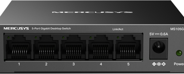 Mercusys MS105GS 5 Port Gigabit Switch Steel Case