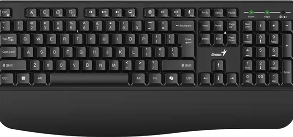 Genius KB-7123 Copilot AI Wireless Palm Rest Keyboard