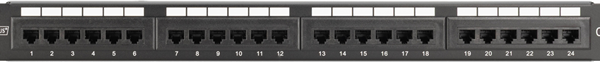 Digitus 24-Port CAT6 19" Patch Panel - Unshielded Class E