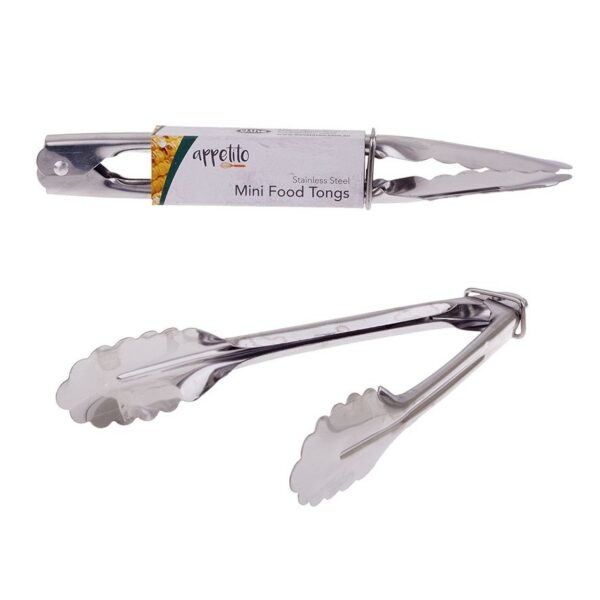 Appetito Mini Stainless Steel Tongs 18cm