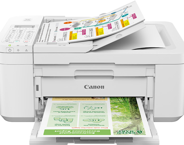 Canon PIXMA TR4665 8.8 ipm/4.4 ipm Inkjet MFC Printer White