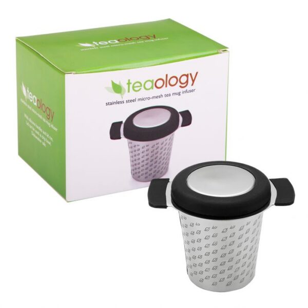 Teaology Stainless Steel Micromesh Mug Tea Infuser With Lid