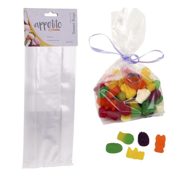 Appetito Cellophane Sweets Bag Pack of 20