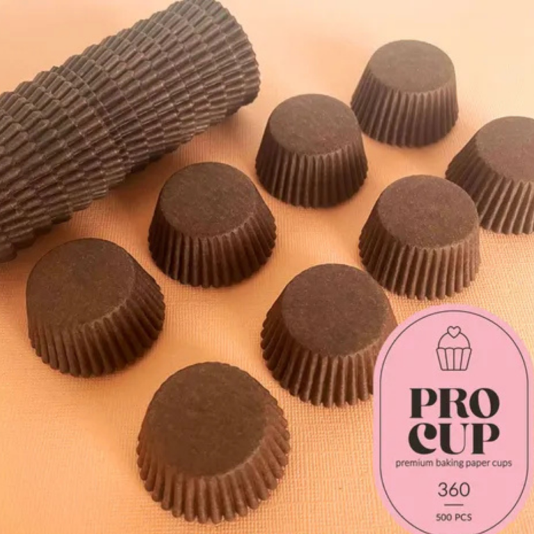 360 Baking Cups Pack of 500 Chocolate Brown