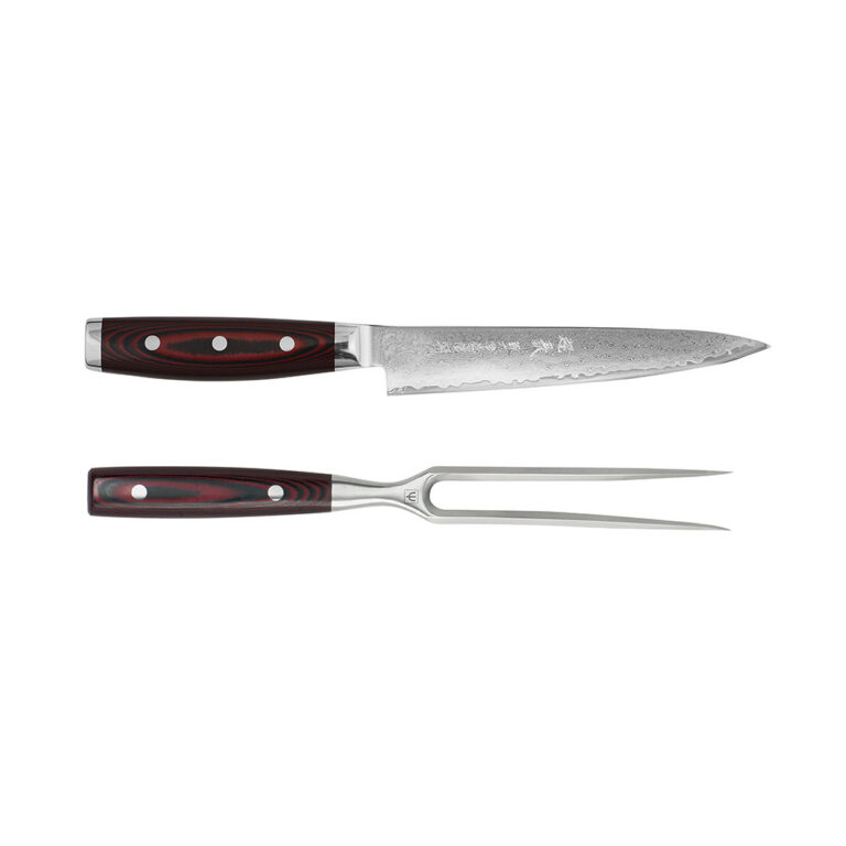 Yaxell Super Gou Carving Knife & Fork Set