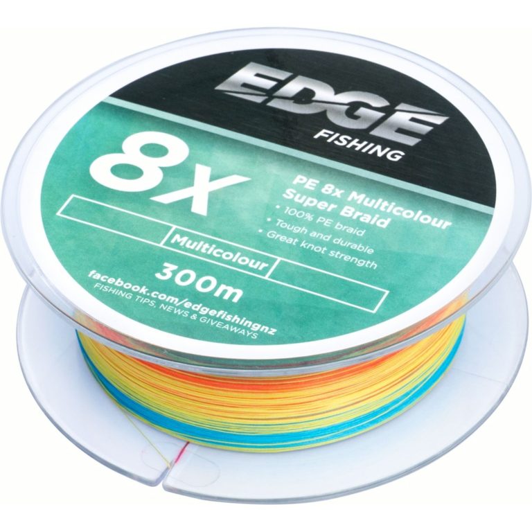 Edge Braid PE 8X Multi Colour 300m 80LB