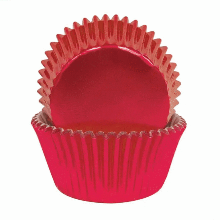 Cake Craft 390 Foil Baking Cups Pack of 72 Red