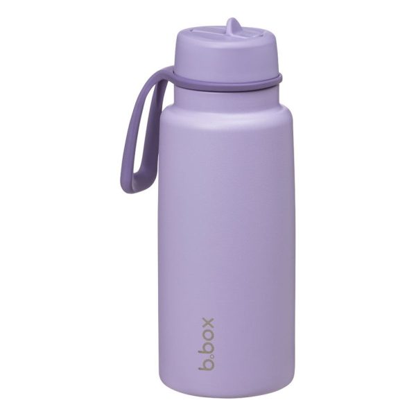 Insulated Flip Top Drink Bottle - Lilac Love