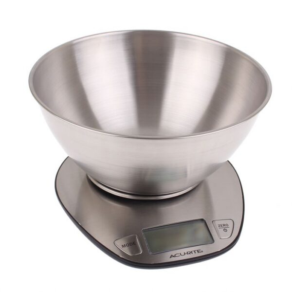 AcuRite S/S Digital Scale with Bowl 1g-15kg