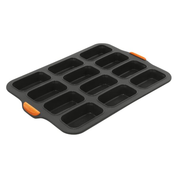 Bakemaster Reinforced Silicone Mini Loaf Pan 12 Cup