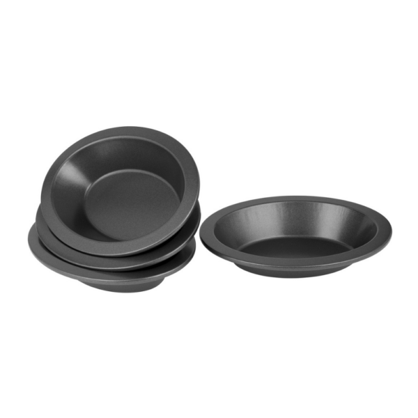 Bakemaster Non-Stick Oval Pie Dish 16cm Set of 4