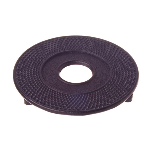 Teaology Cast Iron Teapot Trivet Fine Hobnail Black 13.5cm