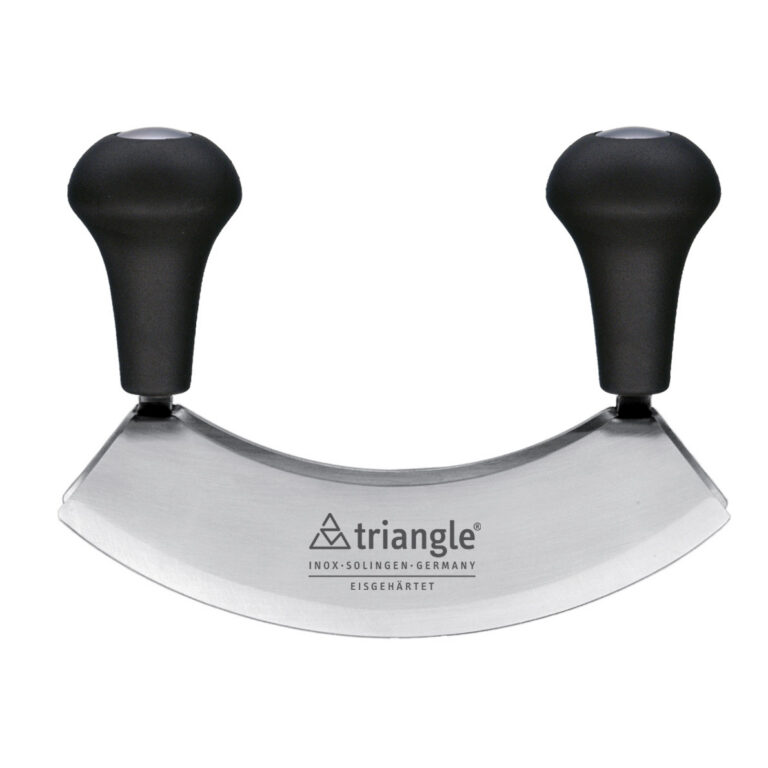 Triangle Mincing Knife Double Blade Tempered 14cm