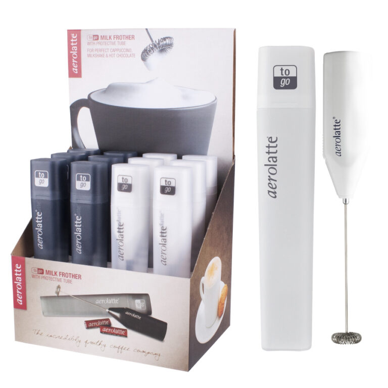 Aerolatte ‘To Go’ Milk Frother with Case White