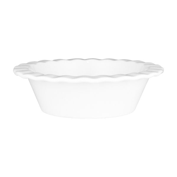 Wilkie Brothers New Bone Porcelain Fluted Pie Dish 12.5x4cm